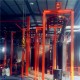 Vertical steel pipe painting line