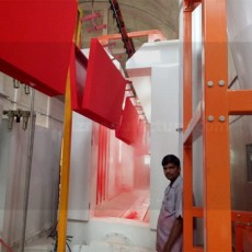 Automatic powder coating plant